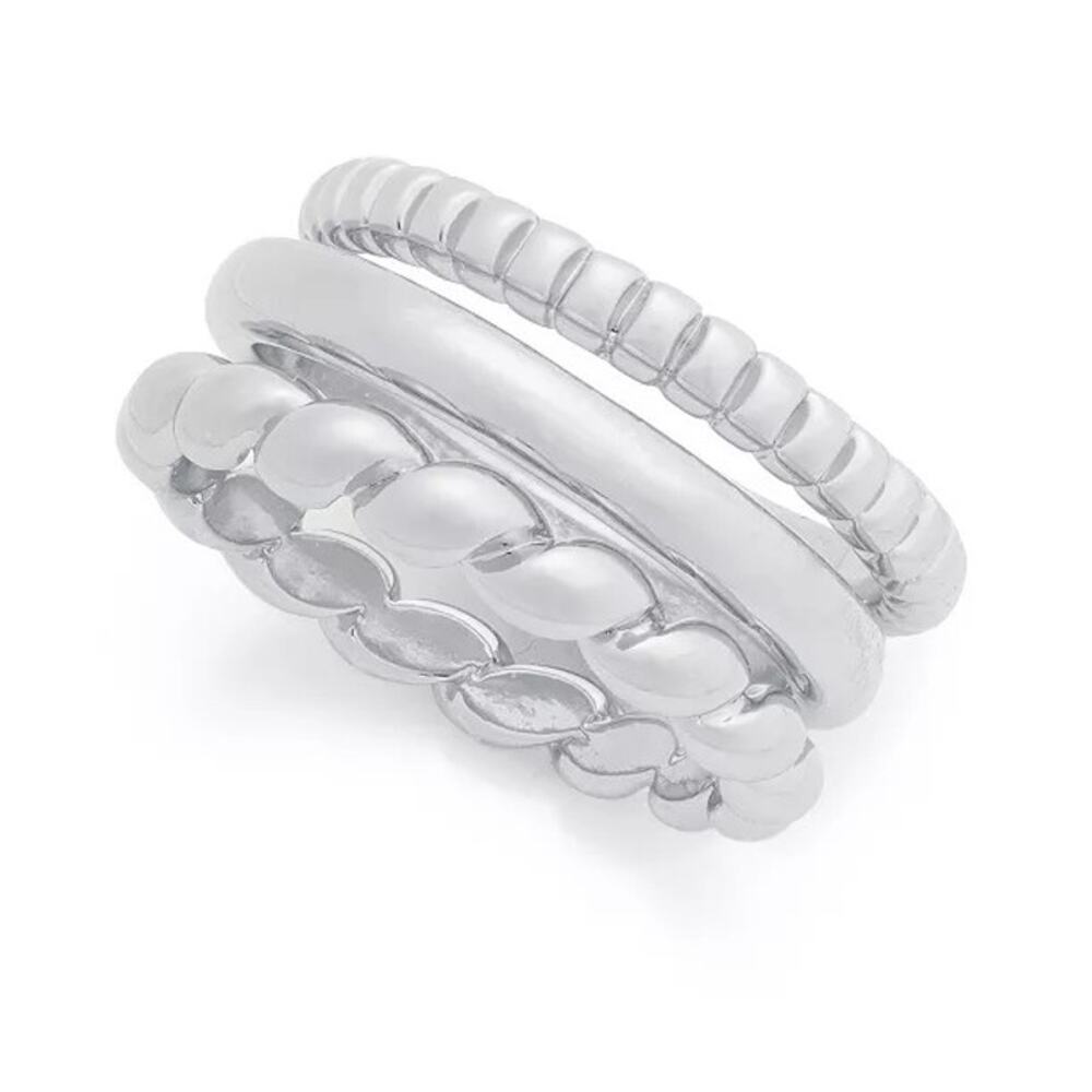 3-Pc. Set Twist Rings - Size 6